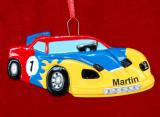 Racing Car Christmas Ornament Personalized by RussellRhodes.com