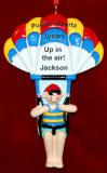 Parasailing Christmas Ornament Male Personalized by RussellRhodes.com