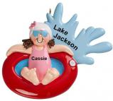 Inner Tube Ornament Fun on the Water Male Personalized by RussellRhodes.com