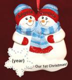 Lesbian Christmas Ornament Snow Buddies Personalized by RussellRhodes.com
