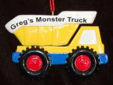 Dump Truck Christmas Ornament Earth Mover Personalized by RussellRhodes.com