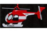 Helicopter Christmas Ornament Personalized by Russell Rhodes
