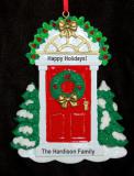 New Home Christmas Ornament Red Door Personalized by RussellRhodes.com