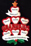 Grandparents Christmas Ornament Loving Hearts 7 Grandkids Personalized by RussellRhodes.com