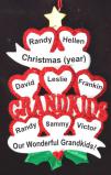 Grandparents Christmas Ornament Loving Hearts 8 Grandkids Personalized by RussellRhodes.com