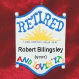 Retirement Christmas Ornament Gift Personalized by RussellRhodes.com