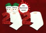 Pandemic Christmas Ornament Couple Personalized by RussellRhodes.com