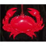 Red Crab Christmas Ornament Personalized by Russell Rhodes