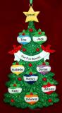 Large Group Christmas Ornament Xmas Tree for 8 Personalized by RussellRhodes.com