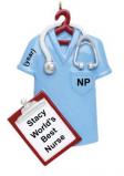 Nurse Practitioner Christmas Ornament Helping Others Personalized by RussellRhodes.com