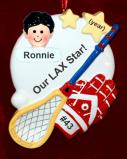 Lacrosse Ornament for Boy or Girl Personalized by RussellRhodes.com
