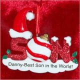 Son Personalized Christmas Ornament Personalized by Russell Rhodes