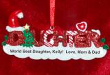 Daughter Christmas Ornament Personalized by RussellRhodes.com