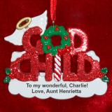 Godchild Christmas Ornament Personalized by Russell Rhodes
