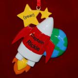 Spaceship Christmas Ornament Personalized by RussellRhodes.com
