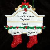 Couple Christmas Ornament Hung with Care Personalized by RussellRhodes.com