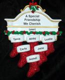 6 Friends for Life Christmas Ornament Personalized by RussellRhodes.com