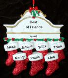 7 Friends for Life Christmas Ornament Personalized by RussellRhodes.com