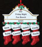 In the Spirit of Friendship 8 Stockings Christmas Ornament Personalized by RussellRhodes.com