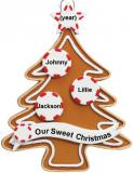 Gingerbread Christmas Ornament with Sweets for 3 Personalized by RussellRhodes.com