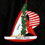 Sailing Christmas Ornament Peace on the Water Personalized by RussellRhodes.com
