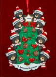 8 Precious Grandchildren Beary Cozy Round the Tree Christmas Ornament Personalized by RussellRhodes.com