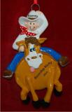 Gitty Up Horse Boy Christmas Ornament Personalized by Russell Rhodes