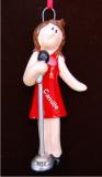 Singer Girl Christmas Ornament Personalized by Russell Rhodes