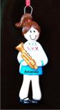 Trumpet Girl Christmas Ornament Personalized by Russell Rhodes