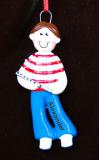 Male Flute Christmas Ornament Personalized by RussellRhodes.com