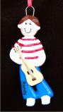 Guitar Boy Christmas Ornament Personalized by Russell Rhodes