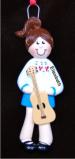 Guitar Girl Christmas Ornament Personalized by RussellRhodes.com