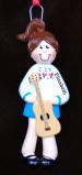 Female Guitar Christmas Ornament Personalized by RussellRhodes.com