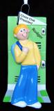 Personalized Teen Christmas Ornament Awards & Activities Blond Male by Russell Rhodes