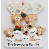 Family Christmas Ornament Reindeer 5 Personalized by RussellRhodes.com