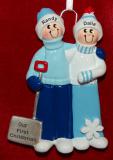 Personalized Couples Christmas Ornament Winter Fun Personalized by Russell Rhodes