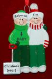 Pregnant Family Christmas Ornament for 2 Personalized by RussellRhodes.com