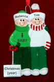 Pregnant Christmas Ornament for 2 Outside Together Personalized by RussellRhodes.com