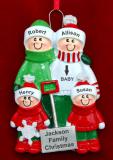 Expecting Christmas Ornament for 4 Outside Together Personalized by RussellRhodes.com