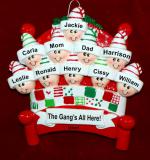 Family Christmas Ornament Warm & Cozy for 10 Personalized by RussellRhodes.com