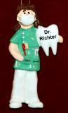 Female Dentist or Dental Hygienist Christmas Ornament Personalized by RussellRhodes.com