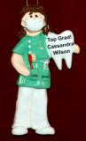 Female Dental or Dental Hygienist School Graduation Christmas Ornament Personalized by RussellRhodes.com