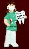 Female Dental or Dental Hygienist School Graduation Christmas Ornament Personalized by RussellRhodes.com