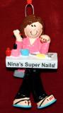 Personalized Manicurist Christmas Ornament Supreme Best Personalized by Russell Rhodes