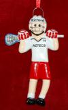 Personalized Lacrosse Christmas Ornament 100 Percent! by Russell Rhodes