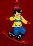 Snowboard Christmas Ornament Any Gender Personalized by RussellRhodes.com