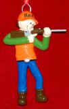 Personalized Hunting Christmas Ornament Safety First by Russell Rhodes