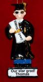 High School Graduation Christmas Ornament Male Brunette Personalized by RussellRhodes.com