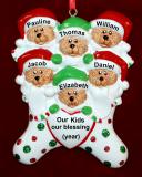 Family Christmas Ornament Our 6 Precious Kids Personalized by RussellRhodes.com