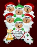 Family Christmas Ornament 6 Precious Kids with Pets Personalized FREE by Russell Rhodes